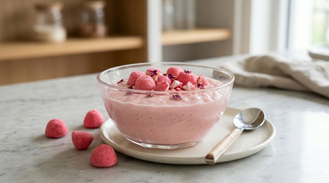 Riz au lait fraise tagada