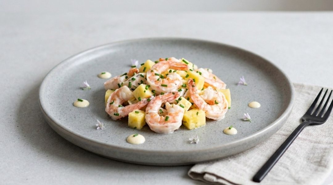 Salade ananas-crevettes