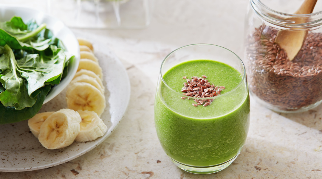 Smoothie banane et épinards