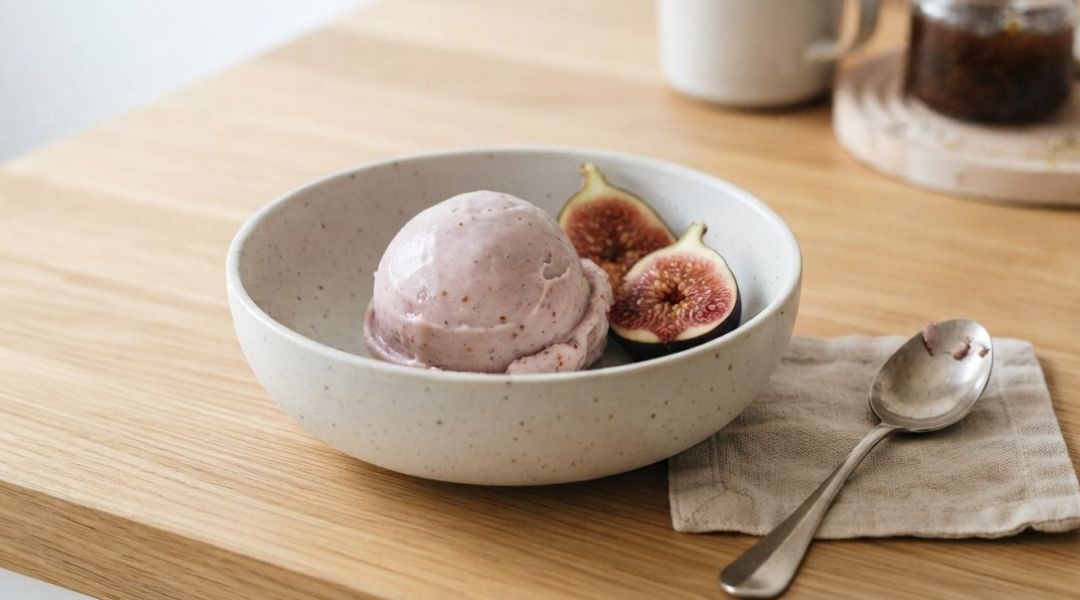 Sorbet laitier à la figue