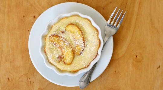 Clafoutis aux pêches