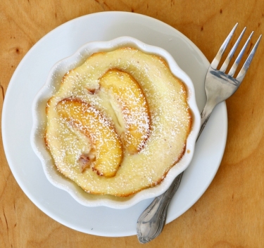 Clafoutis aux pêches Magimix.
