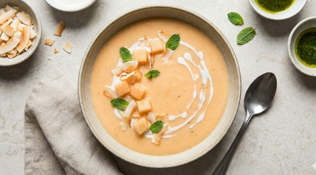 Soupe froide de melon