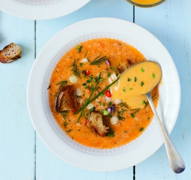 Soupe de poisson et sa rouille Magimix.