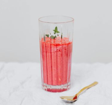 Strawberry, raspberry melon smoothie Magimix.
