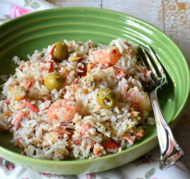 Salade de riz aux fruits de mer Magimix.