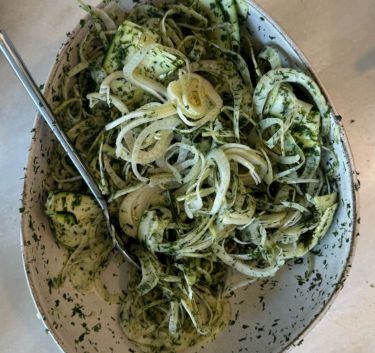 Fennel and courgette salad Magimix.
