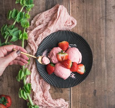 Sorbet à la fraise Magimix.