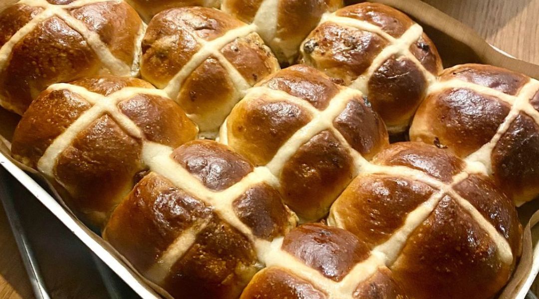 Hot cross buns from Linda