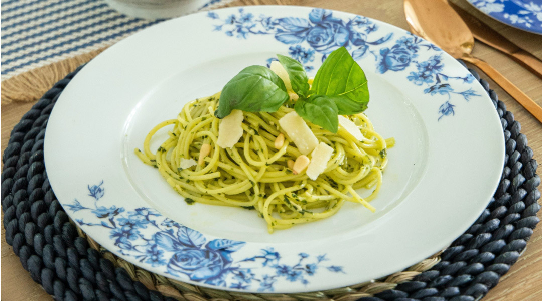 Pâtes au pesto de menthe