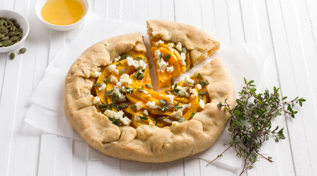Tarte à la patate douce et chèvre