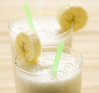 Banana milkshake with soya milk Magimix.