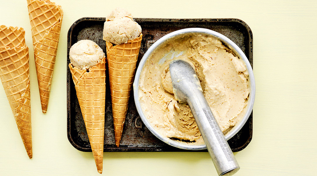 Glace au beurre de cacahuètes