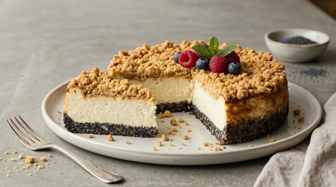 Cheesecake aux graines de pavot