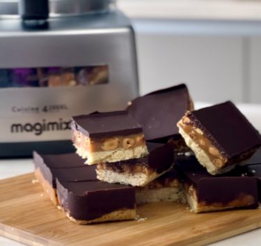 Peanut Millionaire Shortbread Magimix.