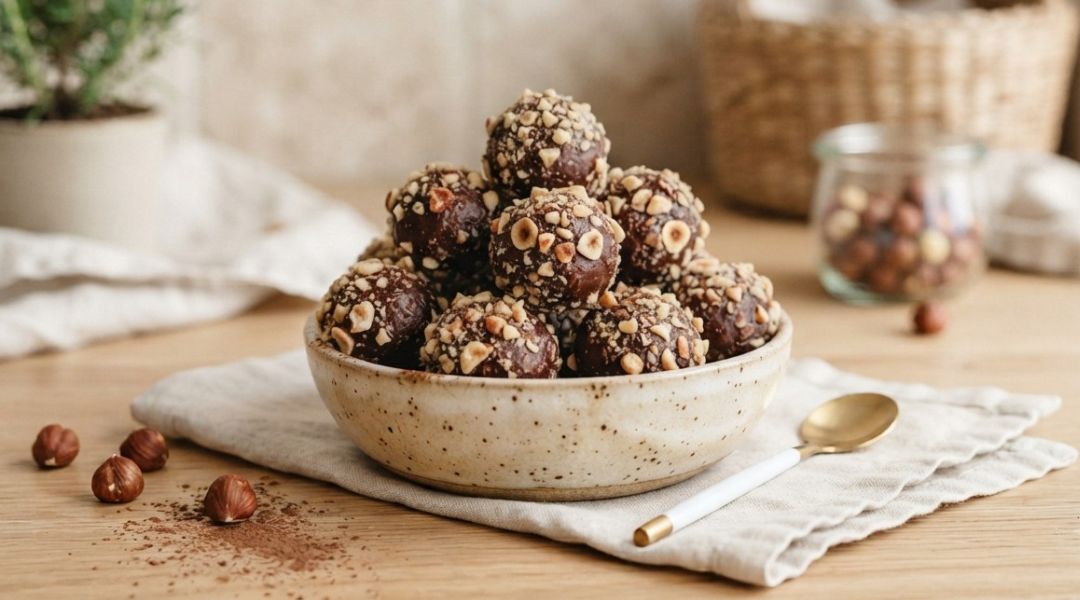 Energy balls noisettes et chocolat