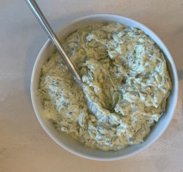 Courgette and dill yoghurt Magimix.