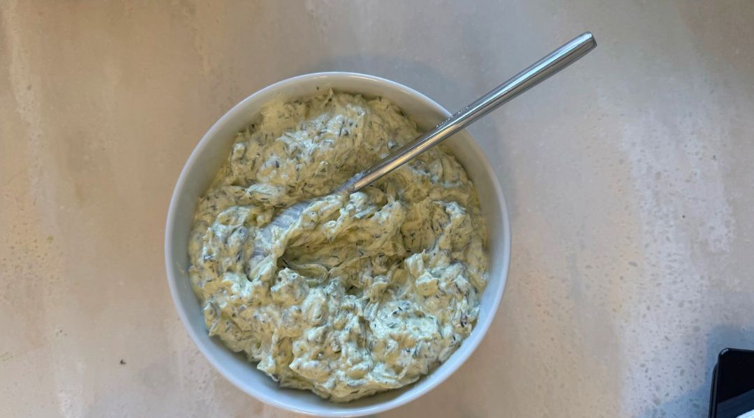 Courgette and dill yoghurt