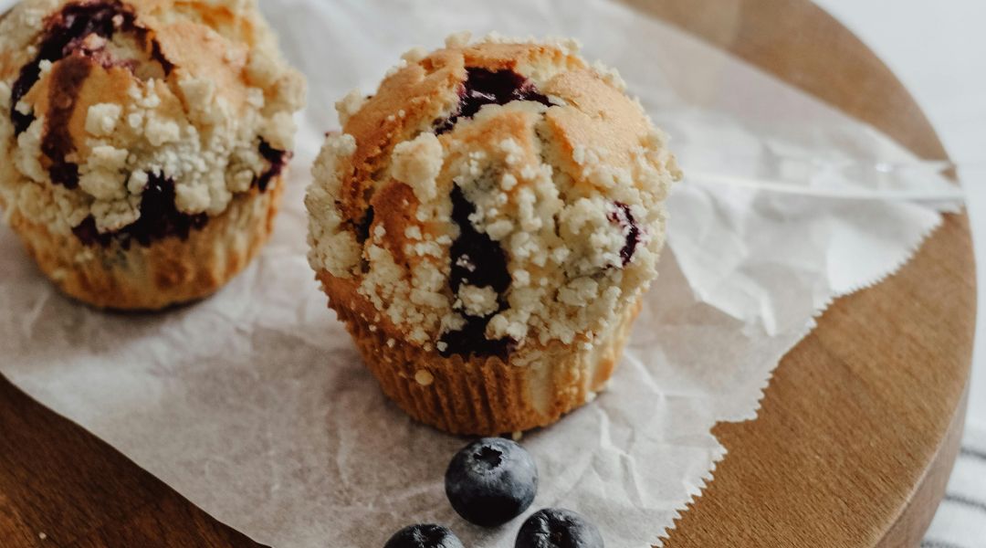 Muffins moelleux aux myrtilles