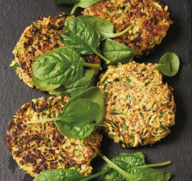 Galettes flocons d'avoine, courgette Magimix.