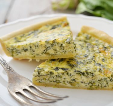 Quiche aux fanes de radis Magimix.