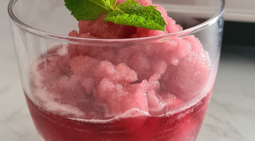 Granité à la grenadine