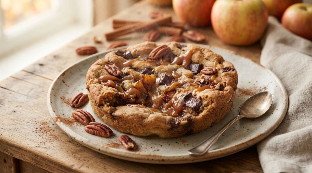 Cookie géant pomme et cannelle