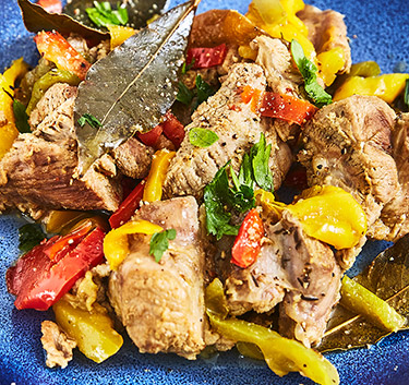 Épaule d'agneau aux poivrons Magimix.