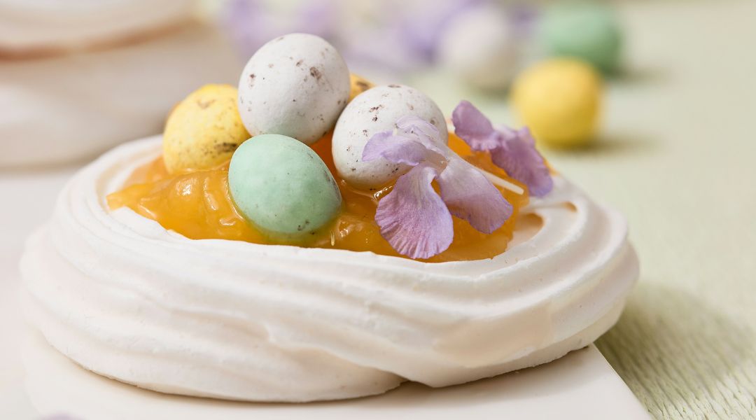 Pavlovas de Pâques au lemon curd