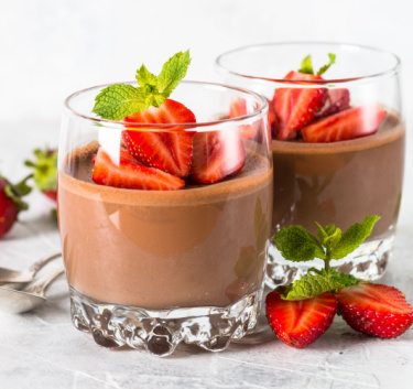 Panna cotta au chocolat Magimix.