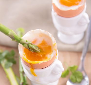 Asparagus and soft boiled eggs Magimix.