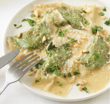 Raviolis épinards, ricotta et noix Magimix.