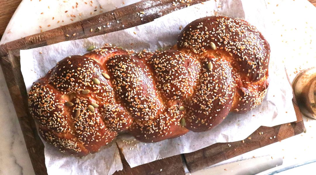 Brioche tressée au miel (Hallah)