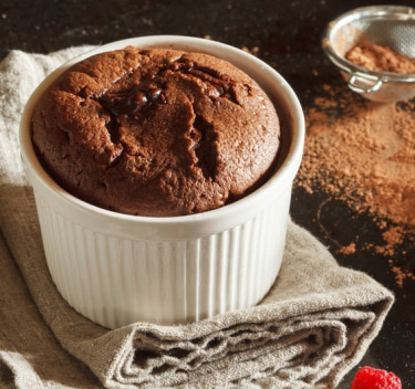 Steamed chocolate cake Magimix.