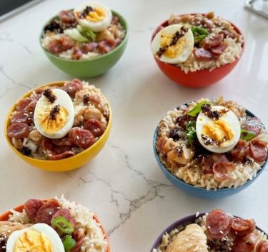 Steam chicken and rice bowl Magimix.