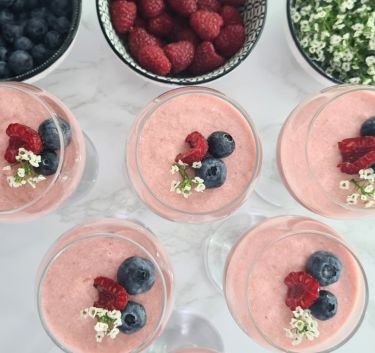 Mousse aérienne aux fraises Magimix.