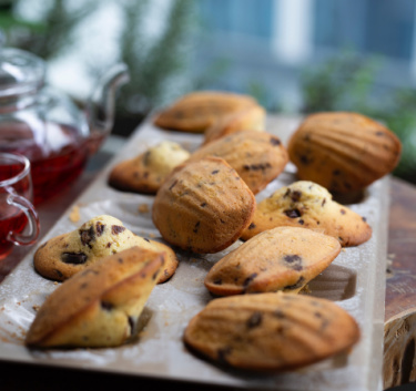 Madeleines aux pépites de chocolat Magimix.