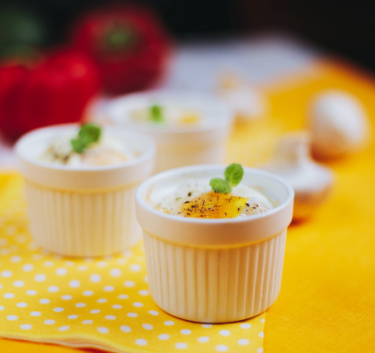 Oeuf cocotte au saumon Magimix.
