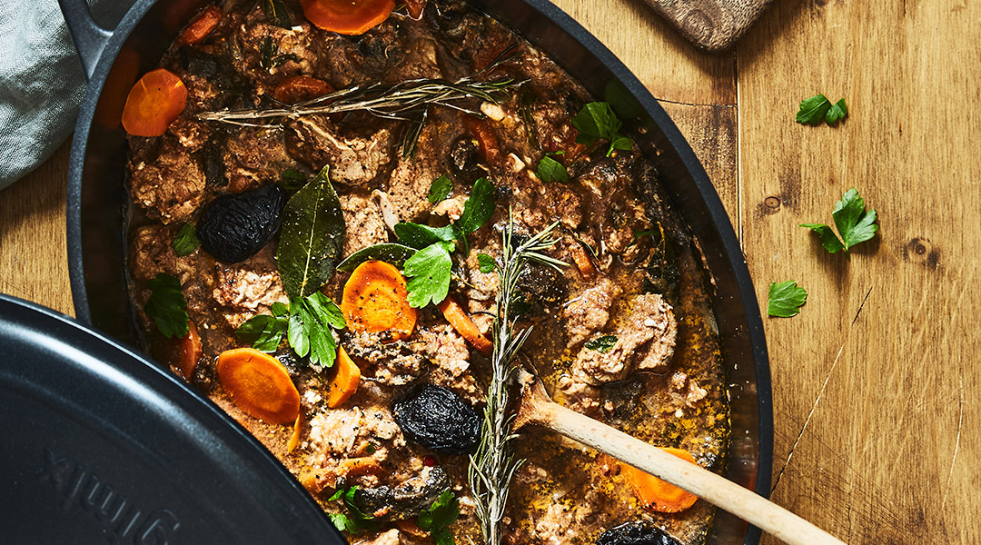 Lapin aux carottes et pruneaux