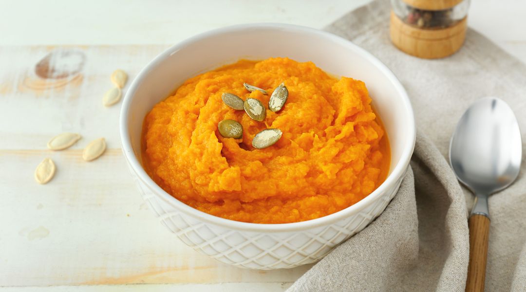 Purée de légumes orange
