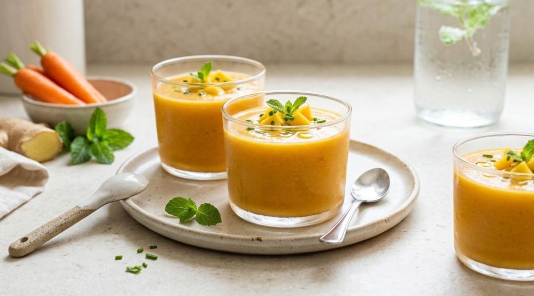 Velouté glacé mangue et carottes