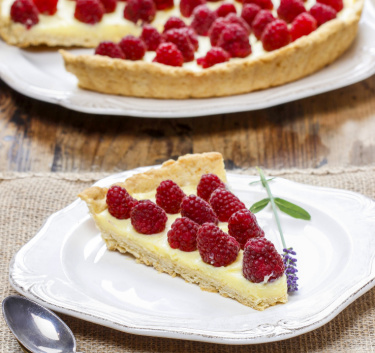 Tarte chocolat blanc framboises Magimix.