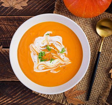 Soupe potiron et fromage blanc Magimix.