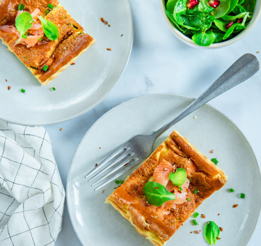 Quiche au saumon Magimix.