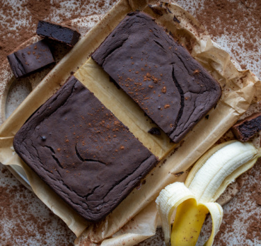 Brownie okara et bananes trop mûres Magimix.