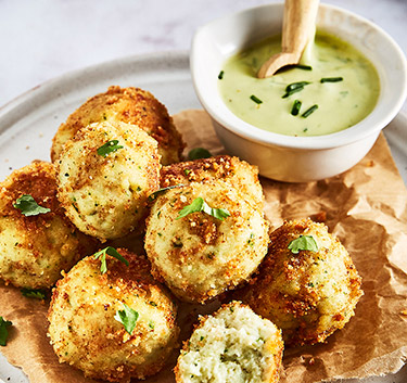 Croquettes cabillaud & mayo végane Magimix.