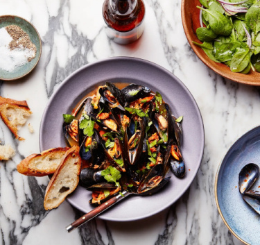 Moules au chorizo fort Magimix.