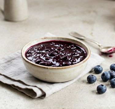 Blueberry coulis Magimix.