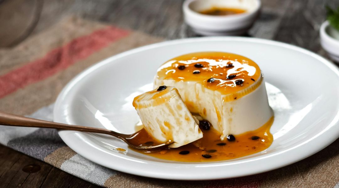 Exotic coconut flans