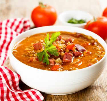 Mediterranean Green Lentil Soup Magimix.